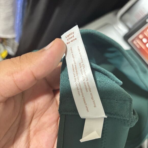 CACIQUE Lightly Lined No Wire Green Turquoise Bra Size 40DD - Picture 7 of 7